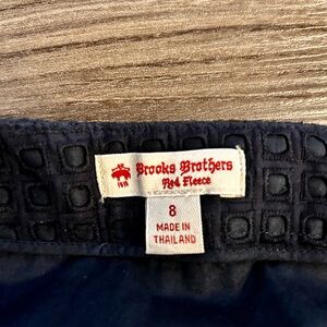 Brooks Brothers Navy Blue Eyelet Skirt